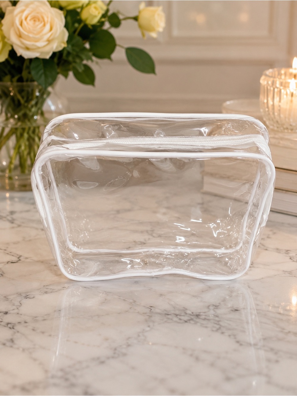 16 clear zipper travel bags